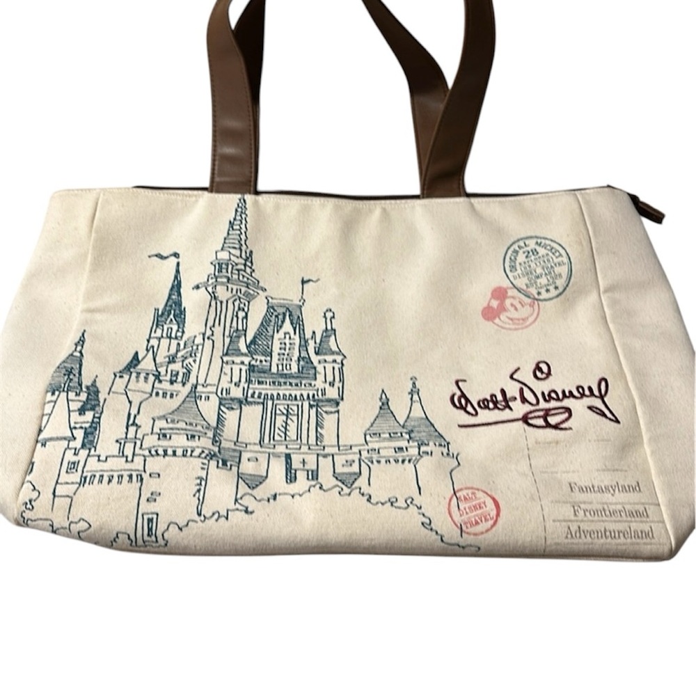 Disney Parks Authentic- Original Canvas Shoulder or Carry Bag